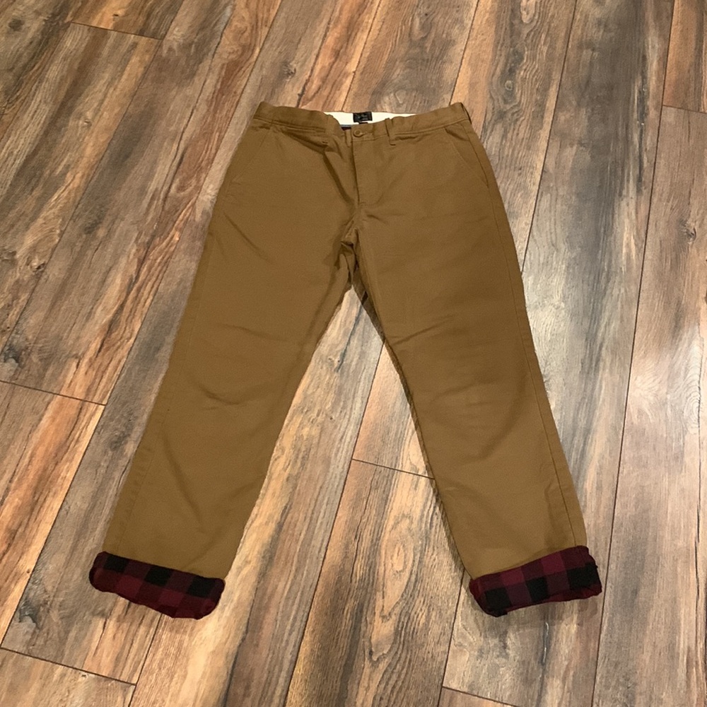 Men’s J.Crew Flannel Chinos
